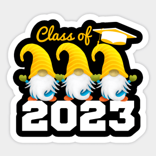 Gnome graduation class Sticker